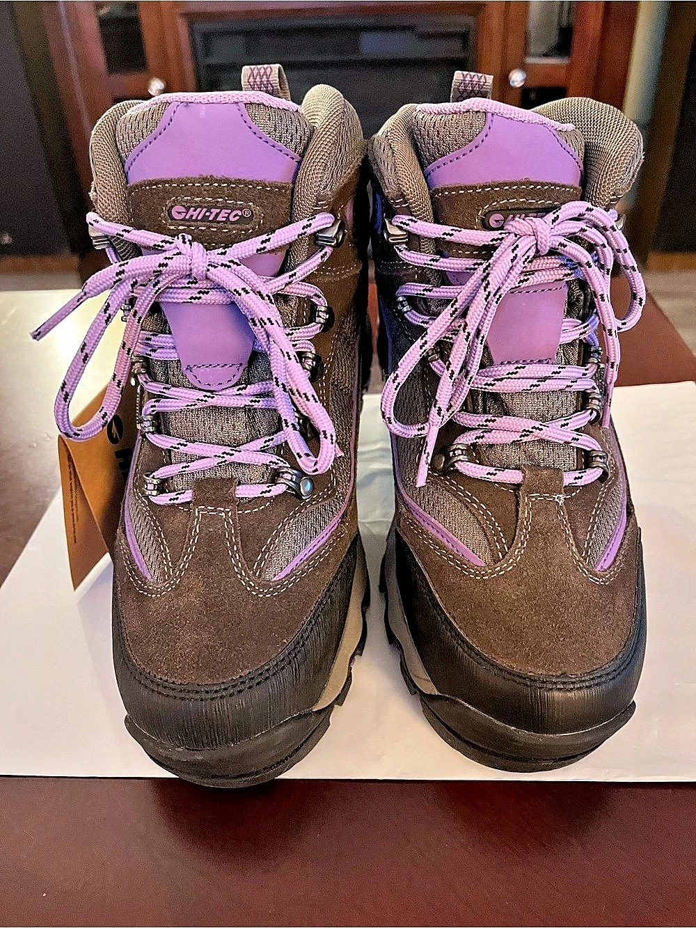 Hi-Tec Women's Hiking Boots 9022W Brown & Purple US 7.5 Wide
